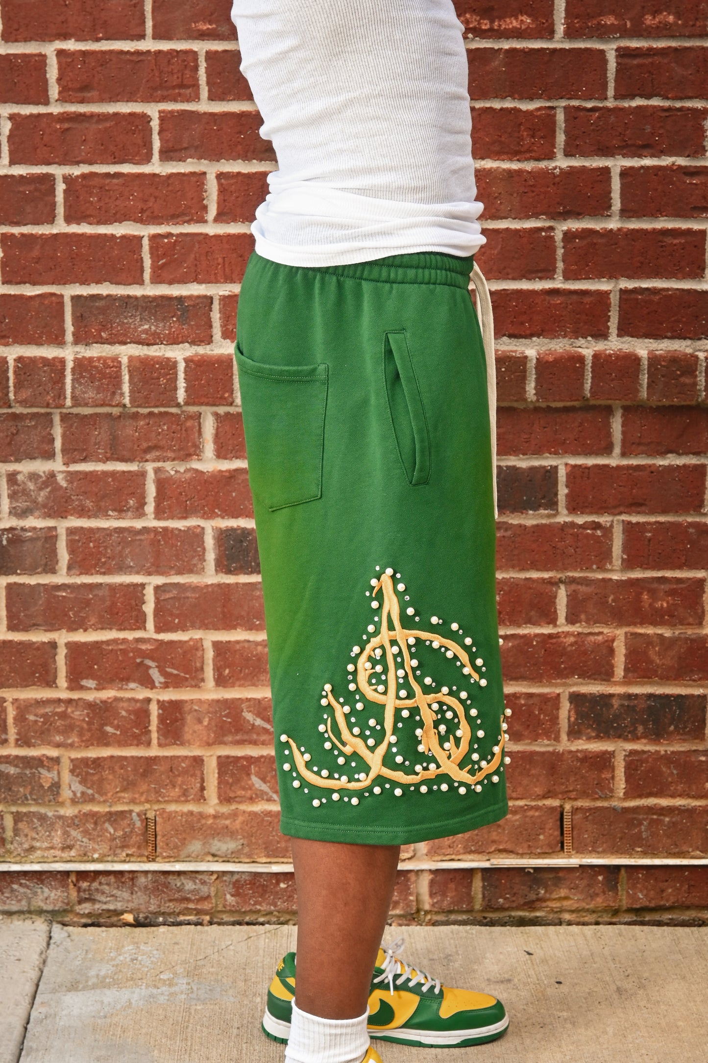 Pearl stone shorts